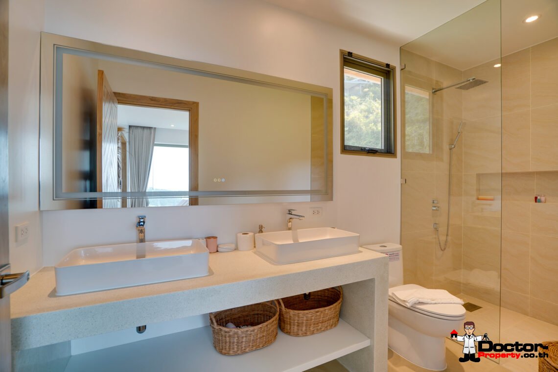 Modern 3 Bedroom Pool Villa with Sea View in Bo Phut, Koh Samui – For Sale